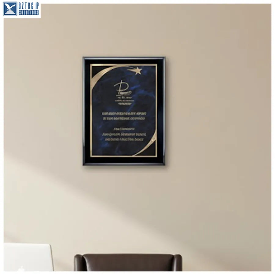 Custom award plaque