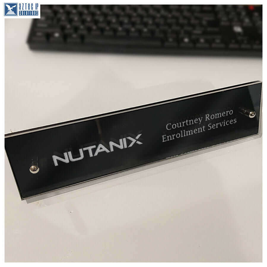 modern office name plate
