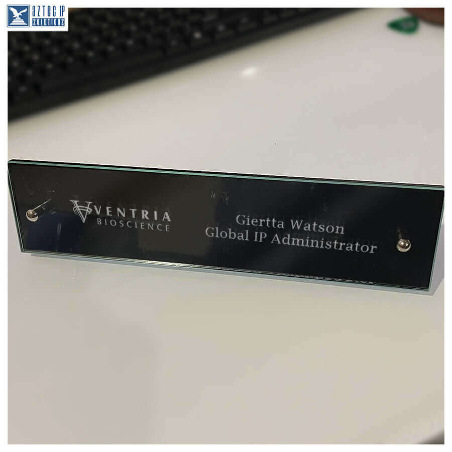 acrylic desk name plate