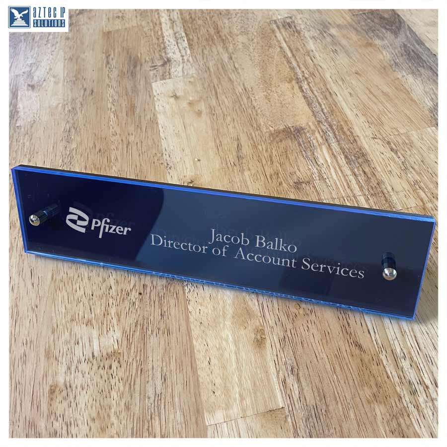 Desk Name Plate Pfizer