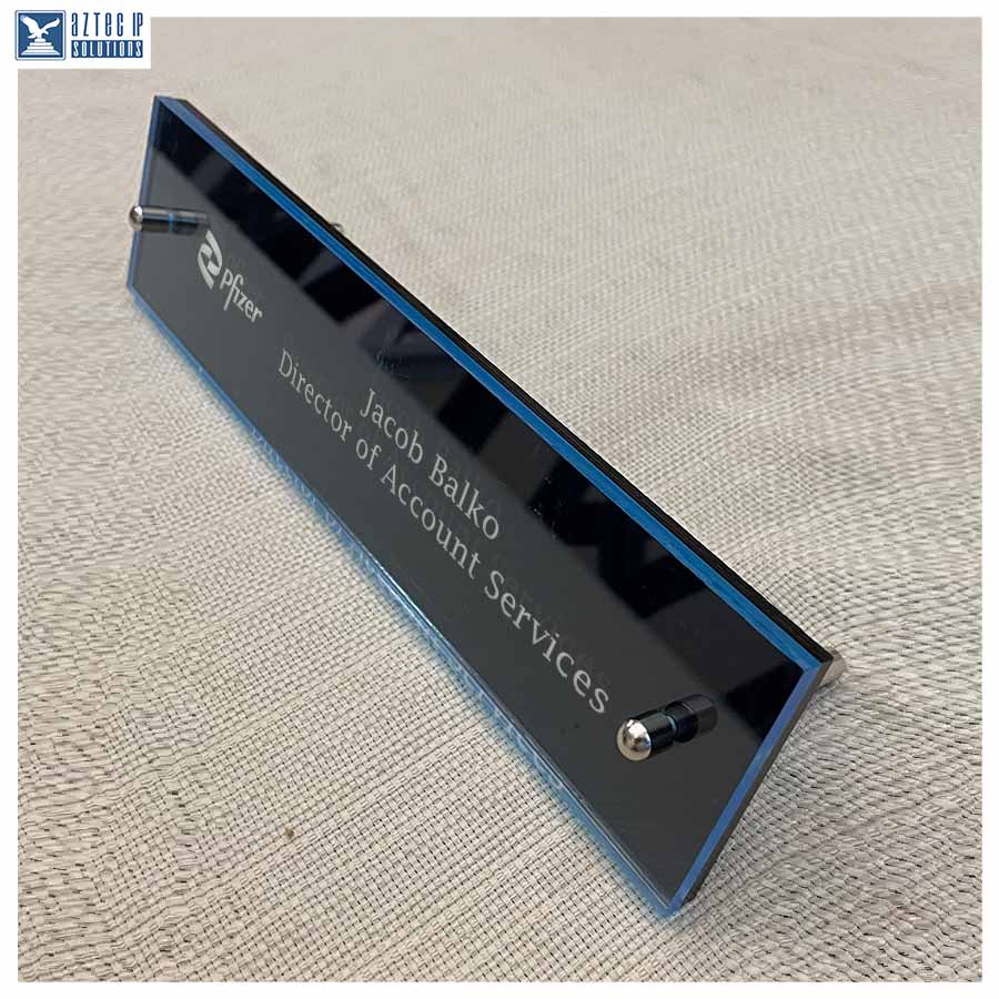 laser engraved name plate