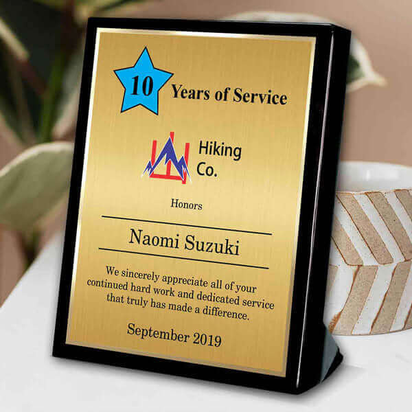 retirement desk plaque