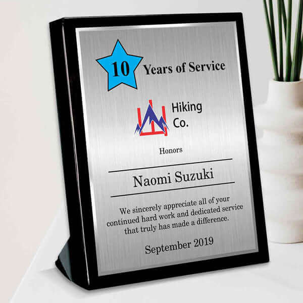 employee recognition plaque