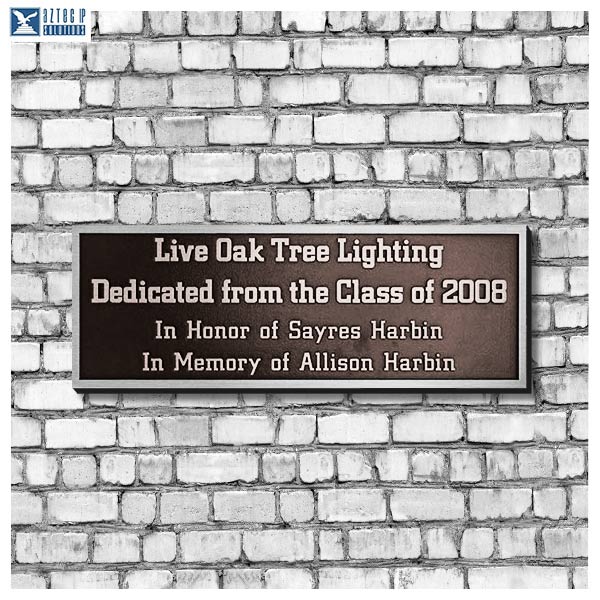 Small Aluminum Cast Plaque