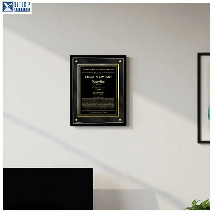 Trademark wall plaque