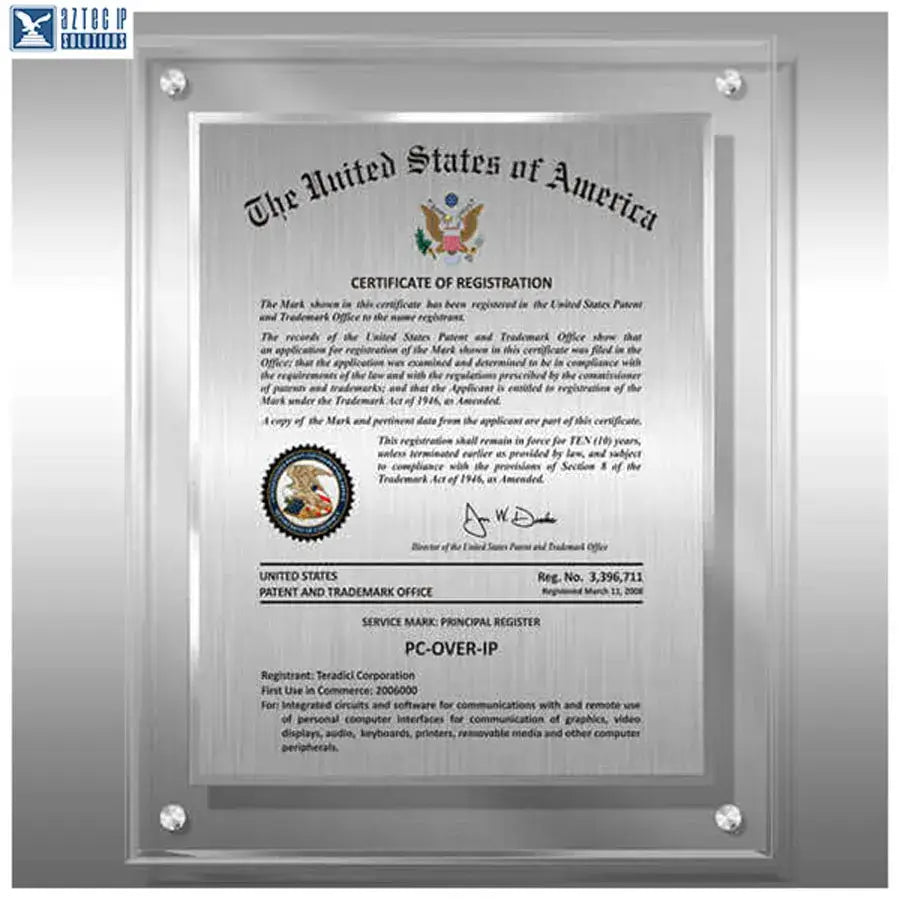 Lucite Trademark displays