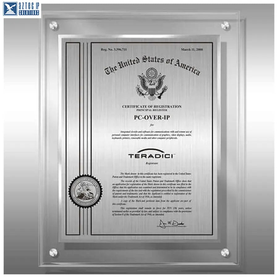 Lucite Trademark displays