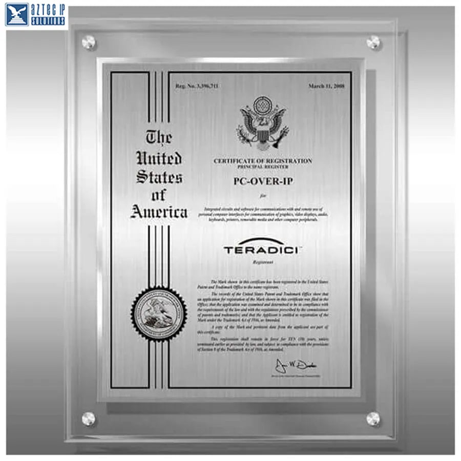 Lucite Trademark displays