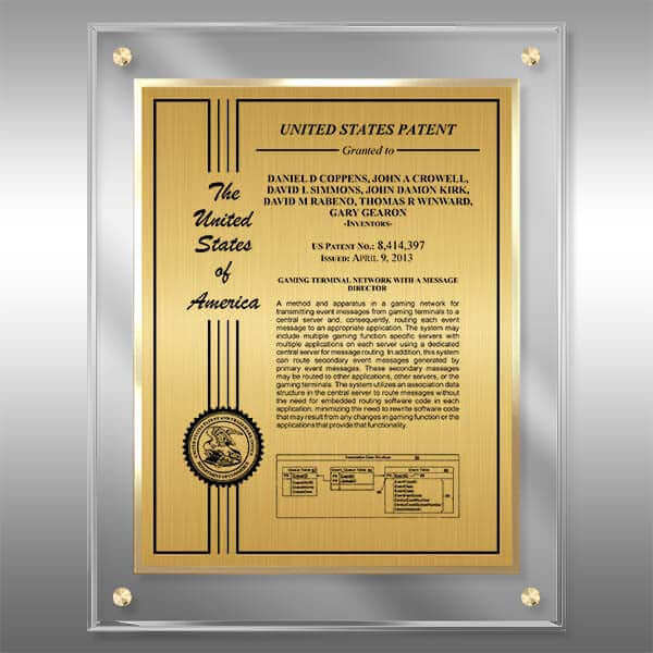 CL1-EZ14 Gold Layout Certificate Patent