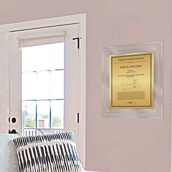 Patent Plaque on Wall