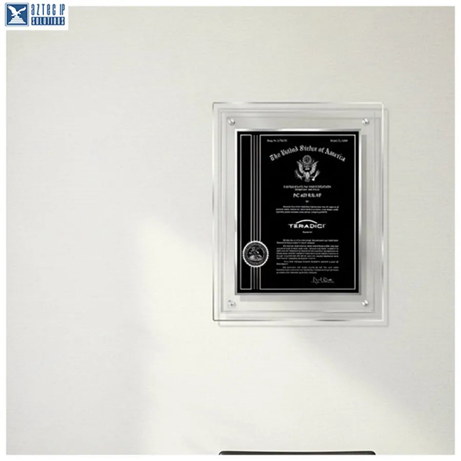 Black brass trademark sign