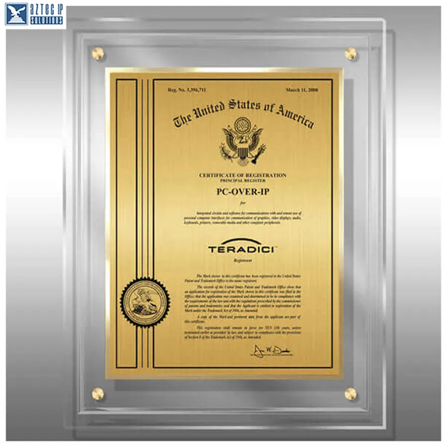 Lucite Trademark displays