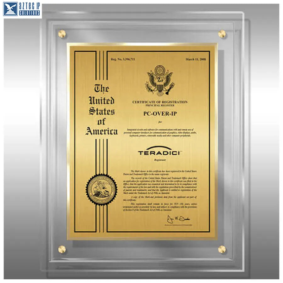 Lucite Trademark displays