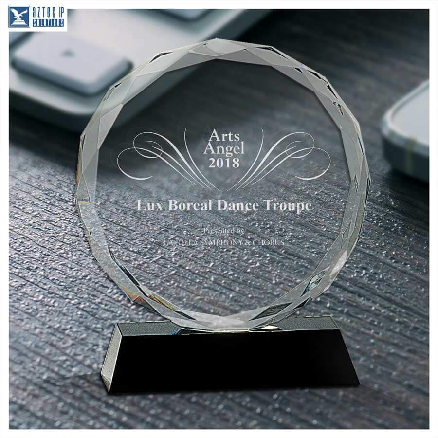 Crystal Round Facet Black Base