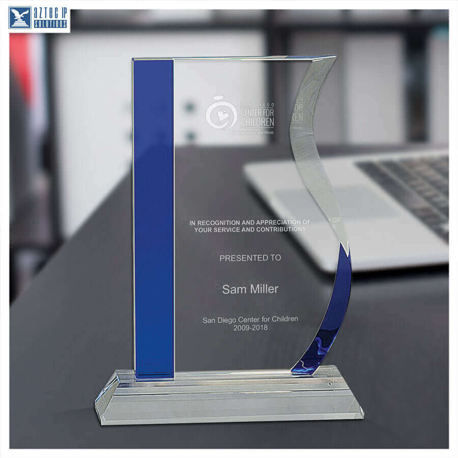 Blue Auckland Crystal Small