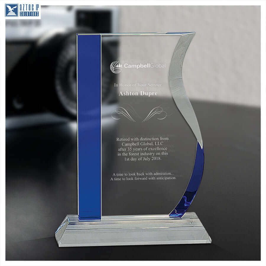 Blue Auckland Crystal Med