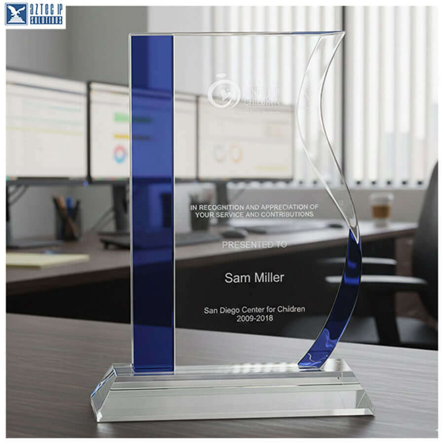 Blue crystal award