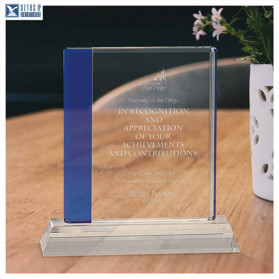 Blue Edge Crystal Award