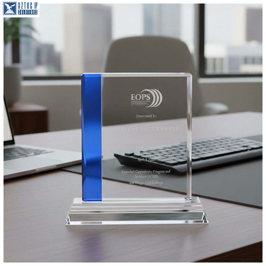 Blue crystal award