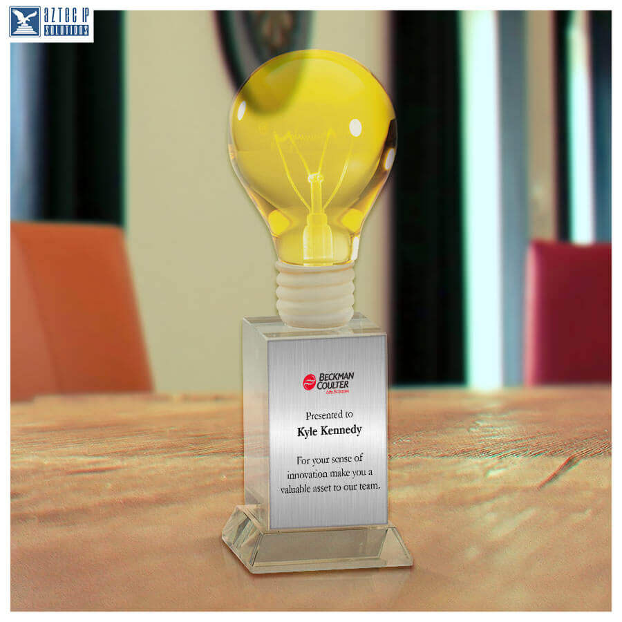 Crystal light bulb award