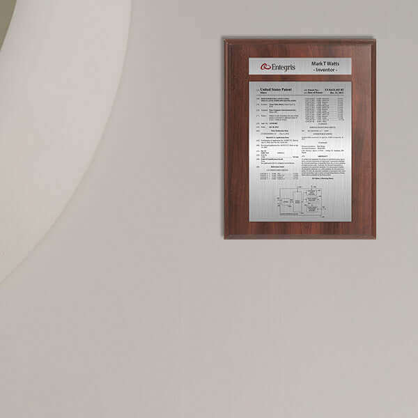 Patent certificate display