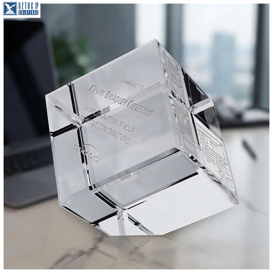 crystal cube award