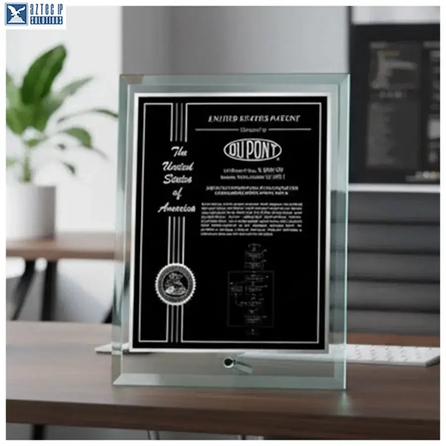 Crystal desk award