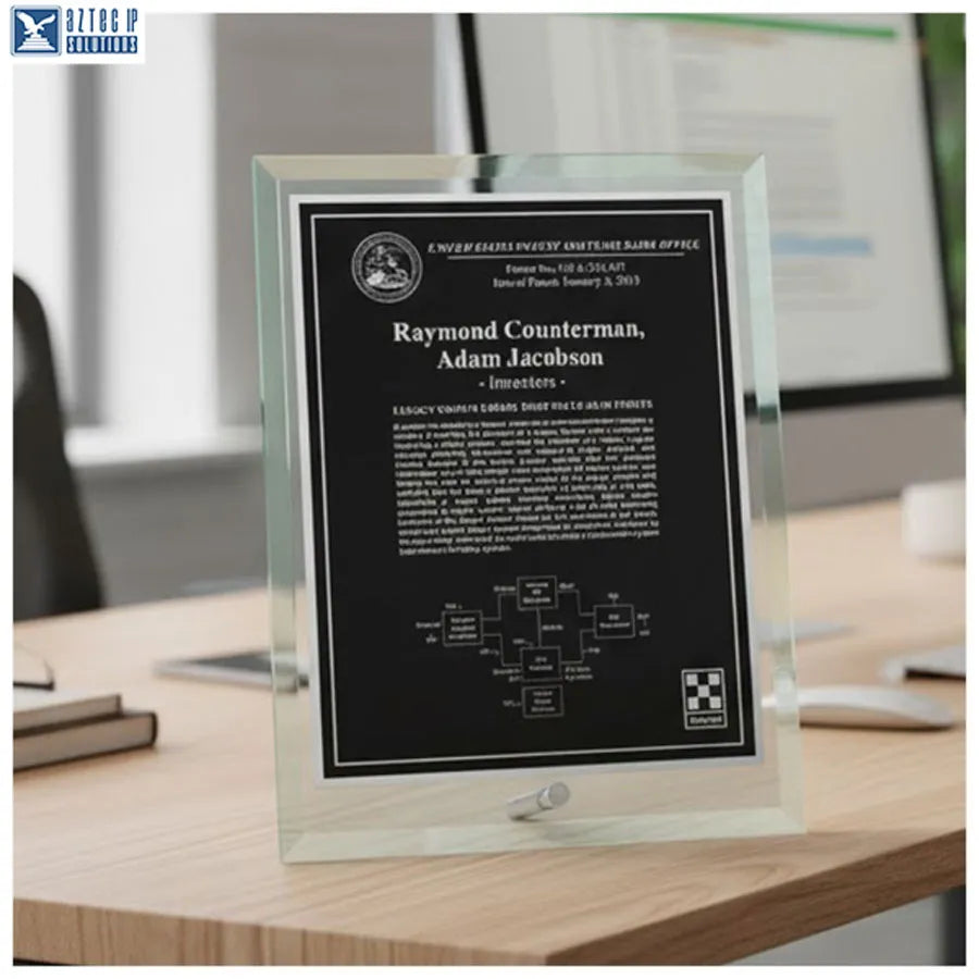 Patent recognition plaque