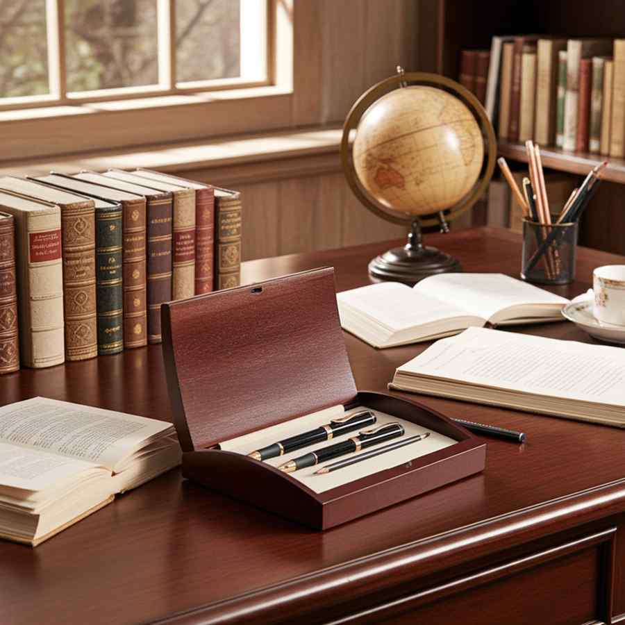 Executive 3-Piece Pen & Pencil Set - Glossy Black Finish