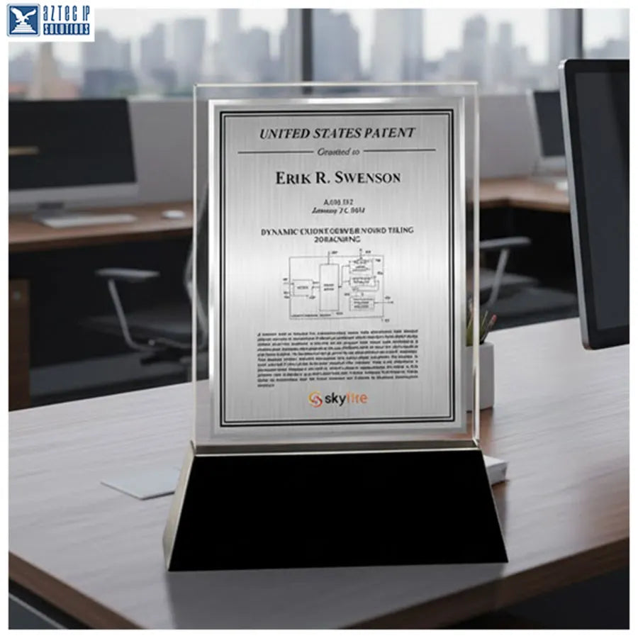 Patent award plaque