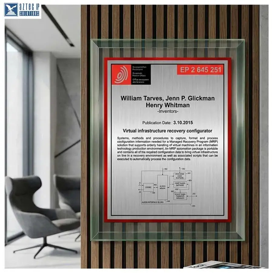 European patent plaque