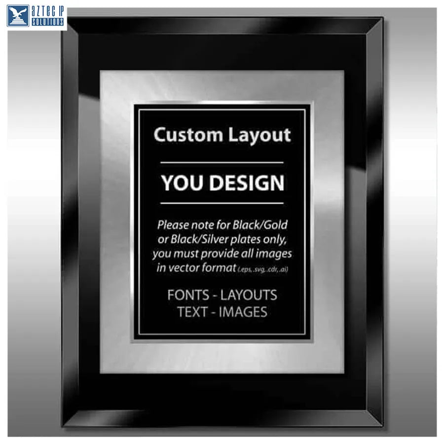 Layout 5 | Custom Layout - Custom patent plaque
