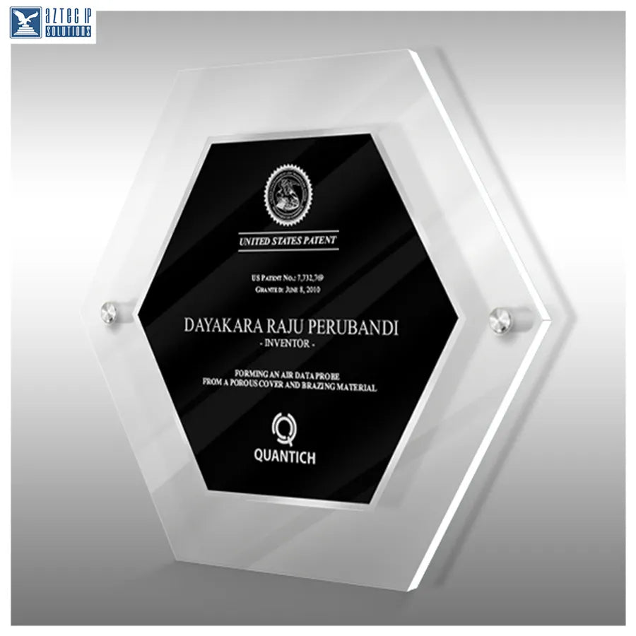 Lucite recognition plaque