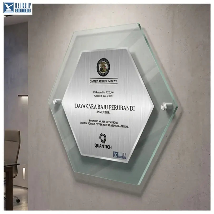 hexagonal plaque