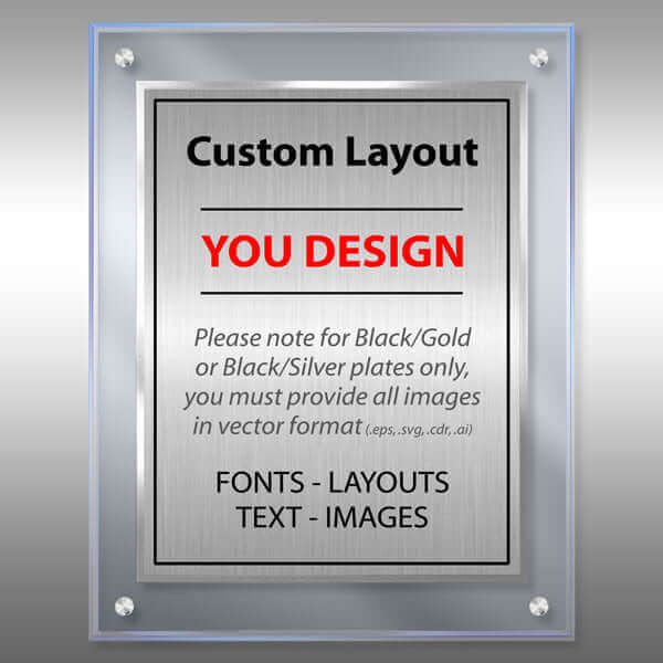 IceBlue Lucite® IB-L1-EZ12 Silver Custom Patent