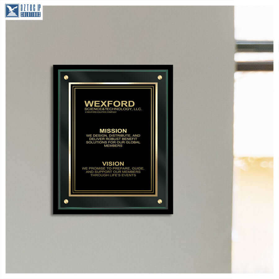 Mission Statement Plaque - TransLucite® JB2-MS15B