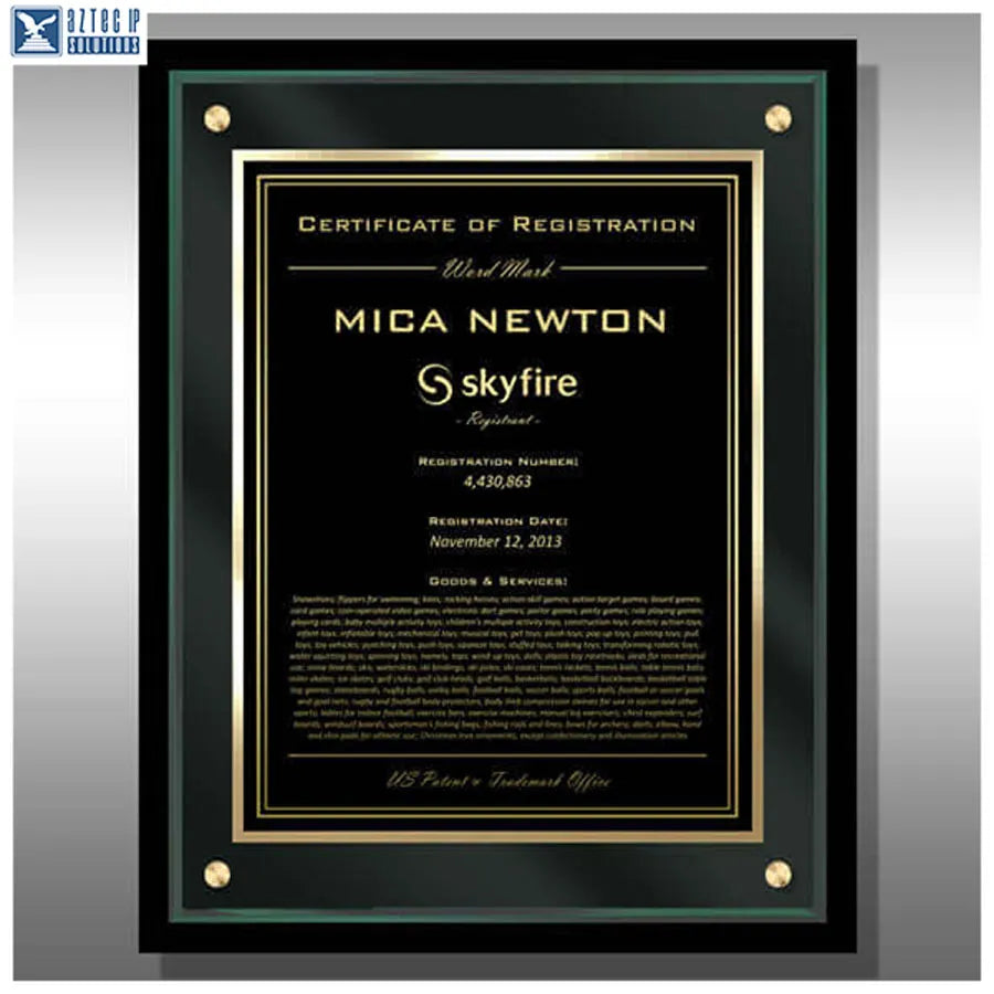 floating Lucite wall sign