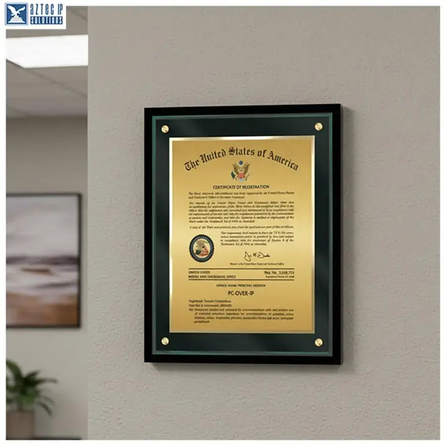 Trademark wall plaque