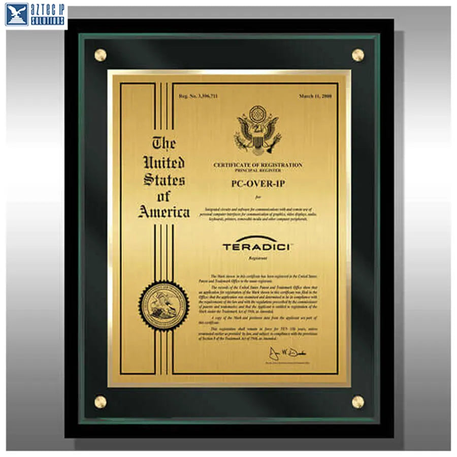 Legal trademark display