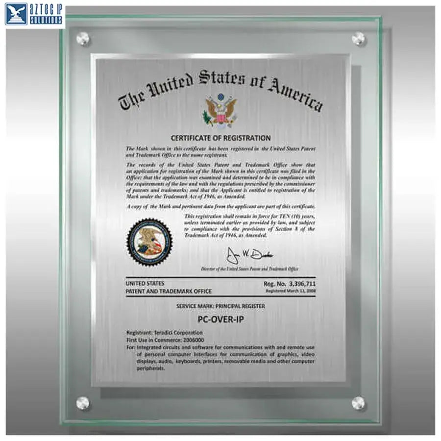 Lucite Trademark displays