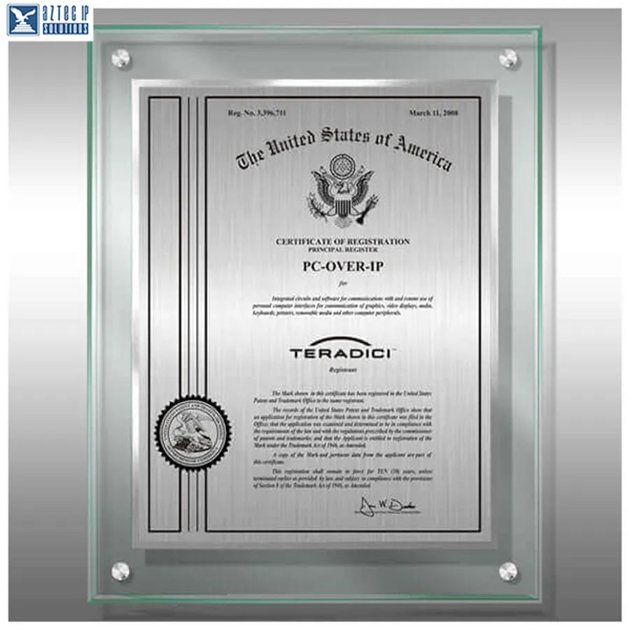 Lucite Trademark displays