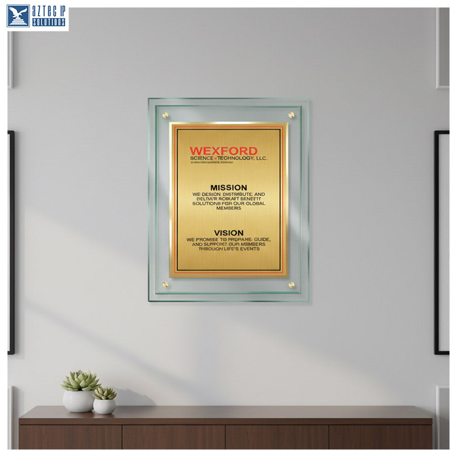 Mission Statement Plaque - TransLucite® JD2-MS15