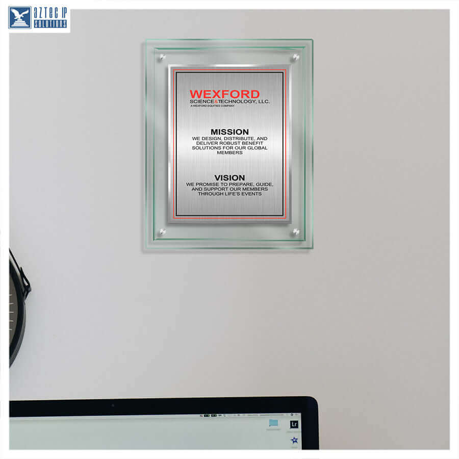 Mission Statement Plaque - TransLucite® JD2-MS15