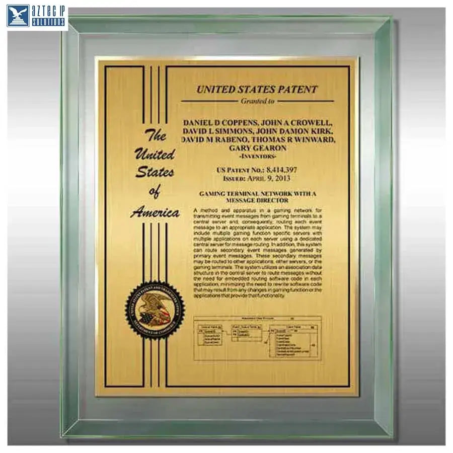 Layout 2 | Patent Certificate - Patent plaque