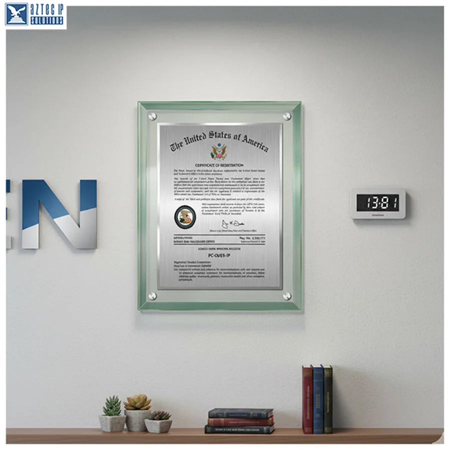 Glass Trademark Plaques