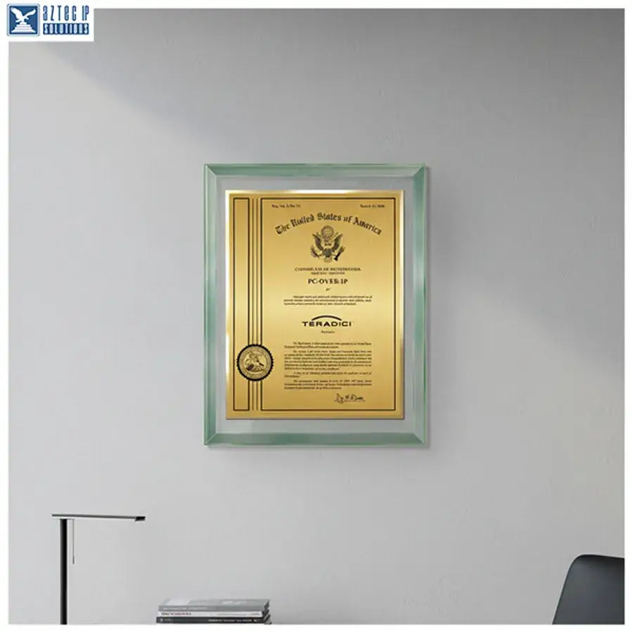 trademark display plaque