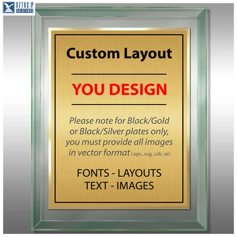 contemporary award plaque