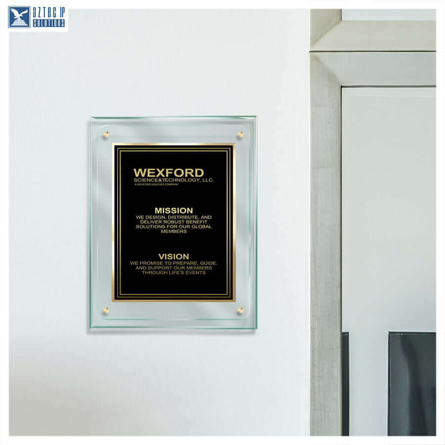 Mission Statement Plaque - TransLucite®  JR2-MS15B