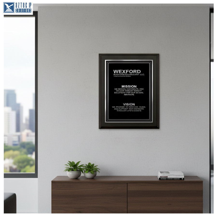 Mission Statement Plaque - Matte Black MB-MS15BBS