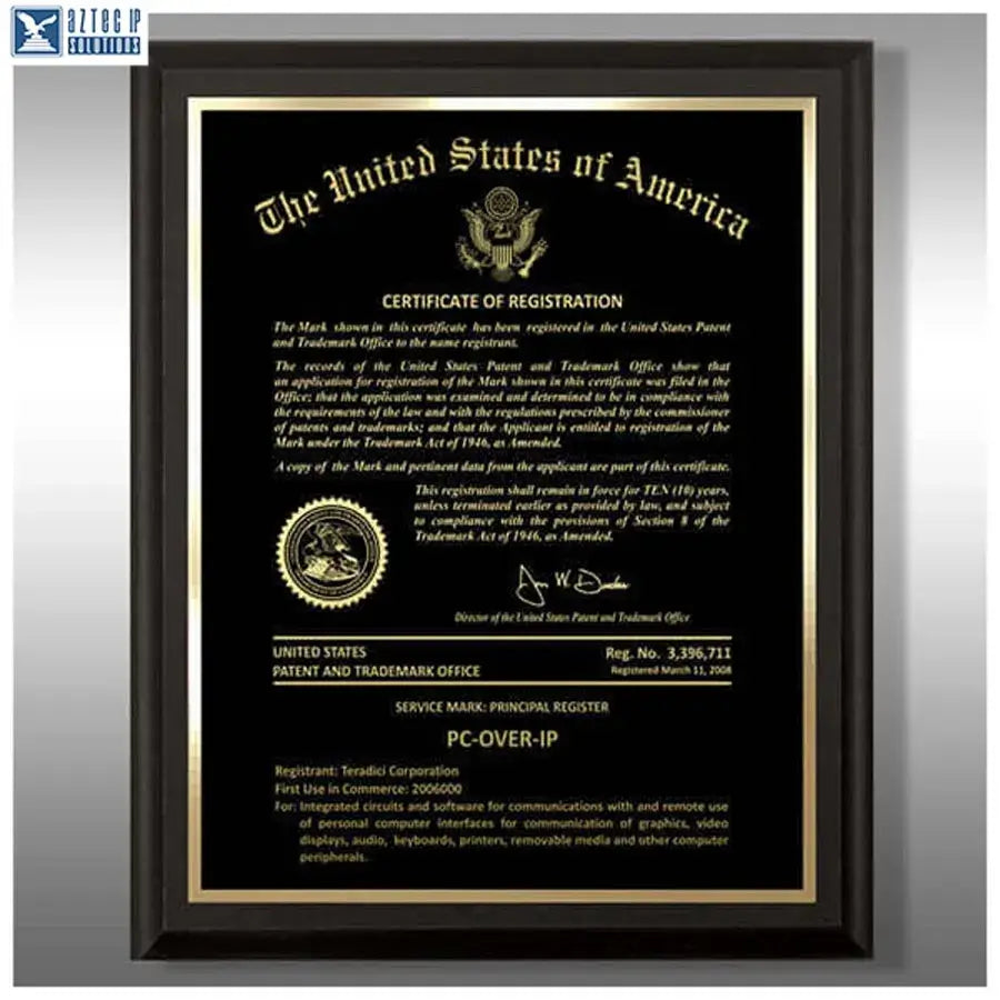 Wood Trademark Plaques